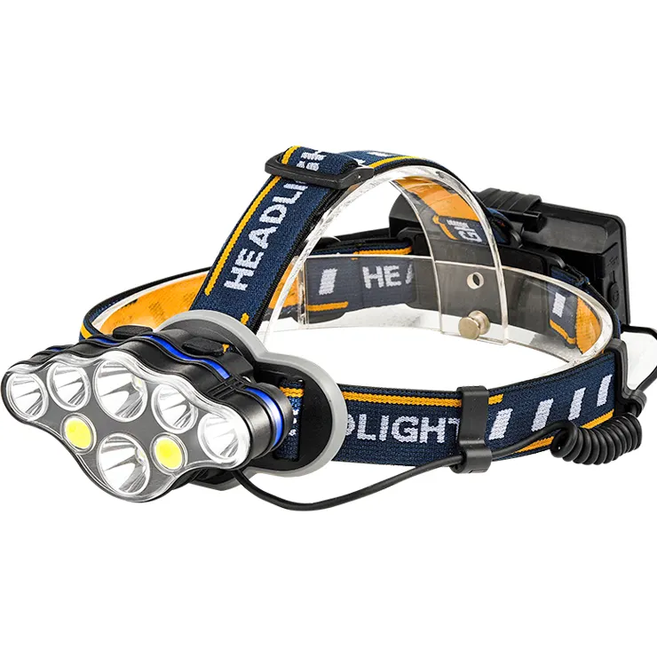 China Rechargeable Headlamp, 8 LED Headlamp Flashlight 8 Modes