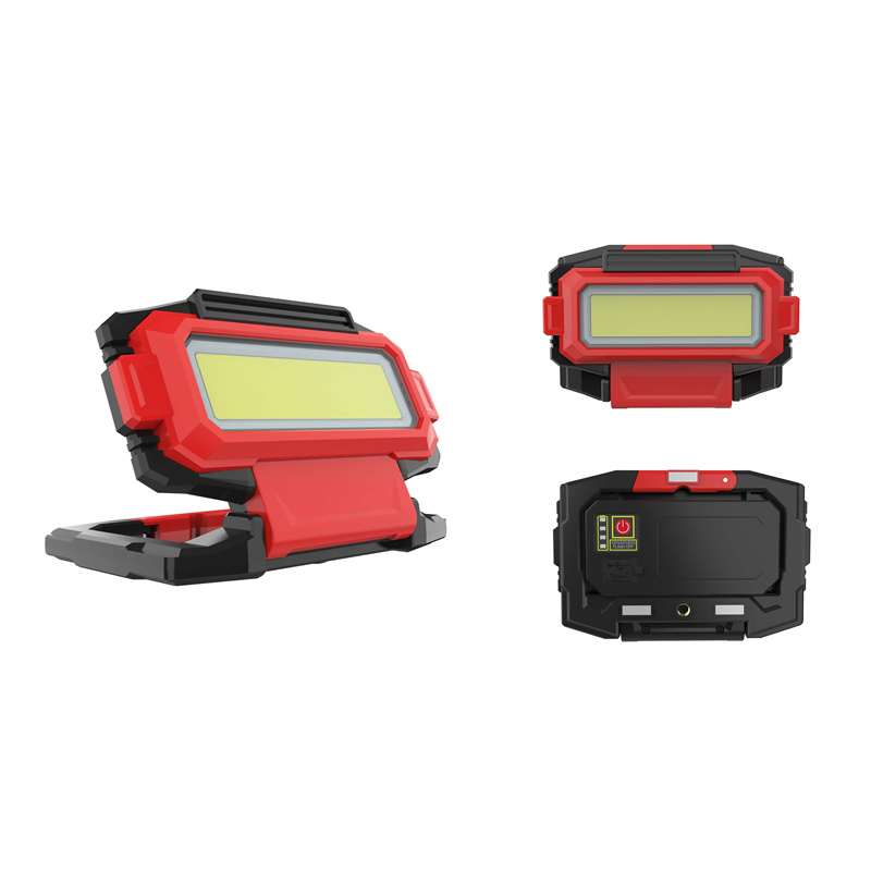 Rechargeable COB Work Light with Stand and magnet for Car repair and outdoor activities (2)